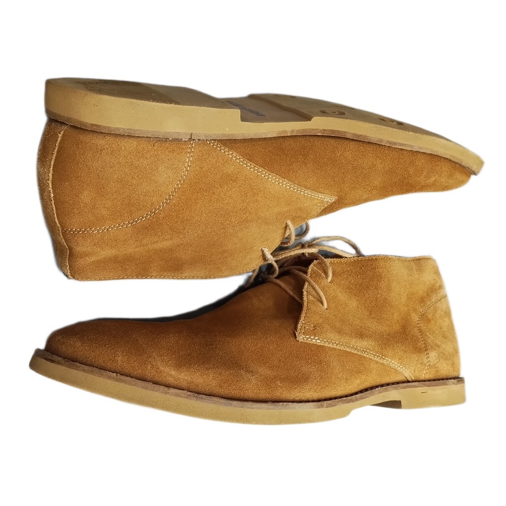 Frank Wright Totton Chukka Boots Mens US Size 11 Brown Suede Almond Toe Lace Up